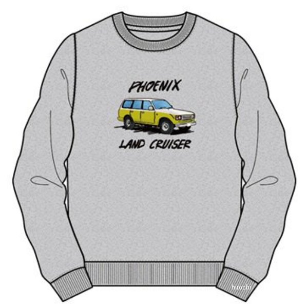 トヨタ ランドクルーザー スウェットシャツ ランクルフェニックス M.グレー Mサイズ 2202TY02-32 JP店