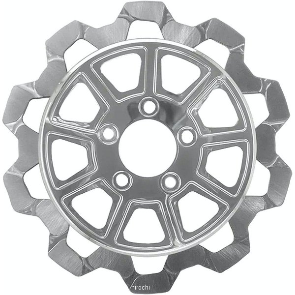 【メーカー在庫あり】 リンドールブレーキ LyndallBrakes フローティングローター BOW-TIE 9-SPOKE 11.5インチ 6mm厚 クローム リア 4007-2033 JP店