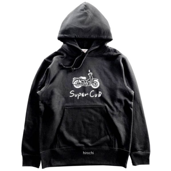 ホンダ スーパーカブ スウェットパーカ ラインタッチ 黒 Lサイズ 2202HD02-53 JP店 5,782円