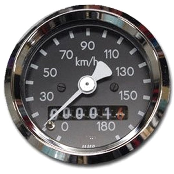 【メーカー在庫あり】 ガッツクローム 48mm機械式スピードメーター 2:1 WWC-19-105 JP店