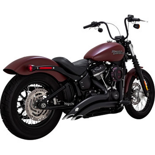 【USA在庫あり】 バンス&ハインズ VANCE & HINES ビッグラディウスマフラー 18年-22年 ハーレー FXBB 黒 1800-2568 JP店