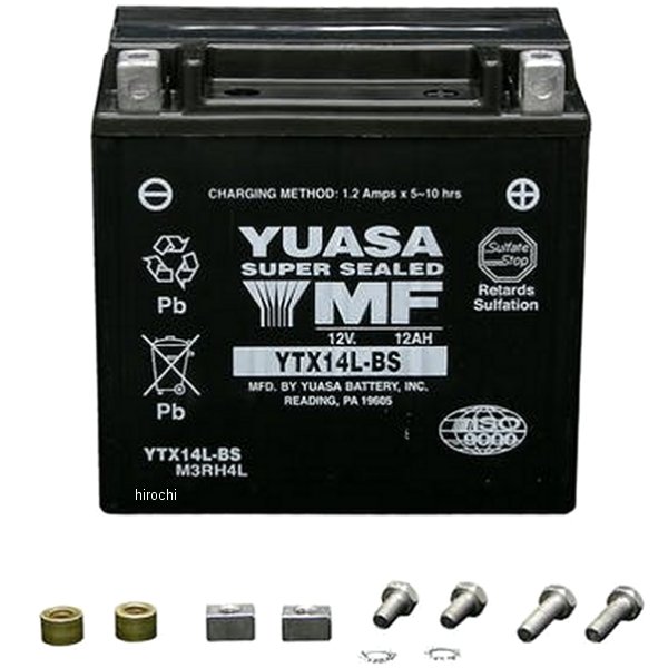【メーカー在庫あり】 ユアサ YUASA ユアサバッテリー YTX14L-BS YTX14L-BS JP店|株式会社ヒロチー商事 店