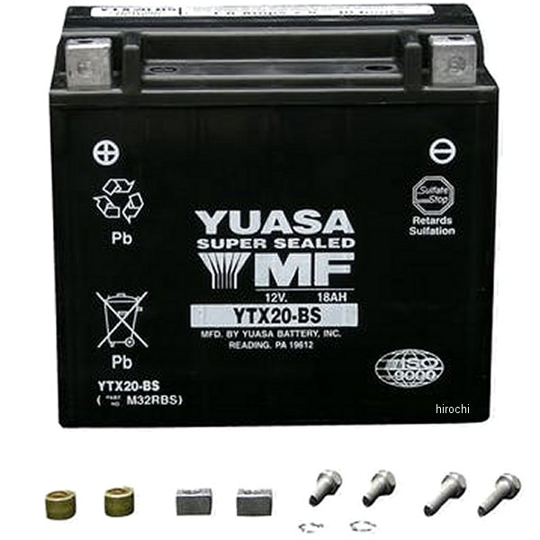 【メーカー在庫あり】 ユアサ YUASA ユアサバッテリー YTX20-BS YTX20-BS JP店｜株式会社ヒロチー商事 店