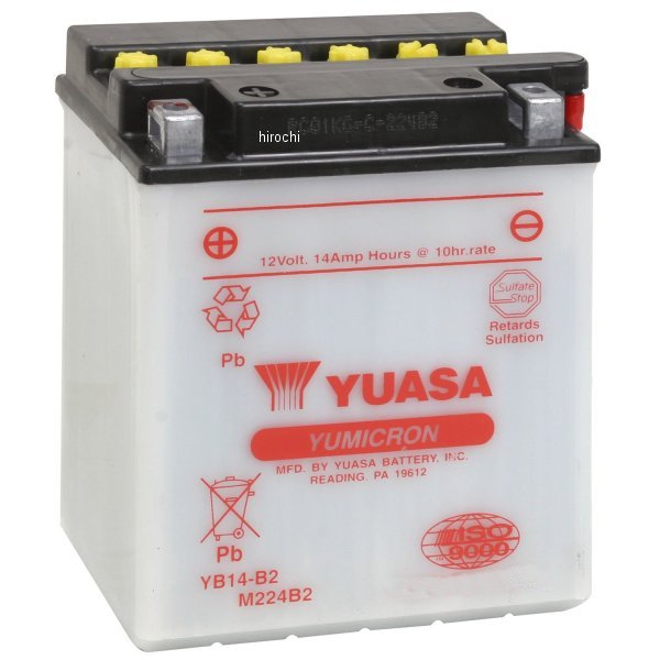 【USA在庫あり】 ユアサ YUASA バッテリー 開放型 YB14-B2 YB14-B2 JP店 11,979円