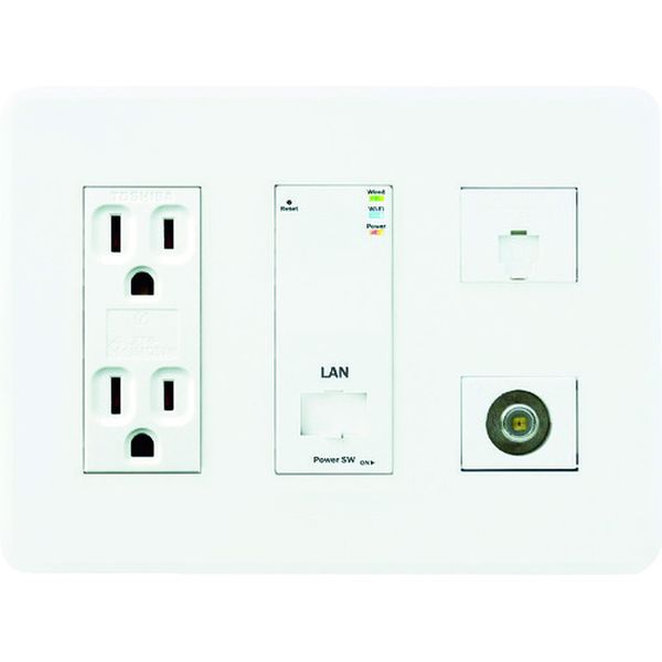 【メーカー在庫あり】 AC212VTLW02KIT 情報コンセント TEL/LAN/TV(4K8K対応)/Wi-F AC-212VTLW-02KIT JP店