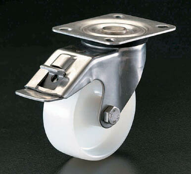 【メーカー在庫あり】 エスコ ESCO 150mm キャスター 自在金具・前輪ブレーキ付 000012025226 JP店|株式会社ヒロチー商事 店