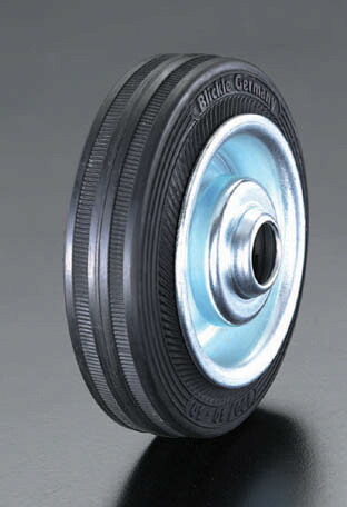 【メーカー在庫あり】 エスコ ESCO 200x50mm 車輪 ラバータイヤ・スチールリム・ローラーベアリング 000012067226 JP店