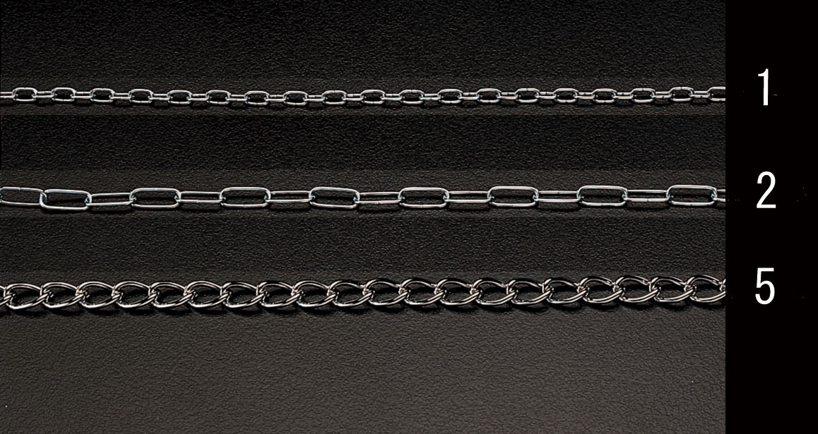 【メーカー在庫あり】 エスコ ESCO 2.6mmx30m マンテチェーン スチール製/クロームメッキ 000012055805 JP店｜株式会社ヒロチー商事 店