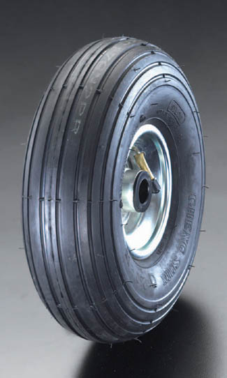 【メーカー在庫あり】 エスコ ESCO 260x 85mm 車輪 空気入・スティールリム・ベアリング 000012067253 JP店