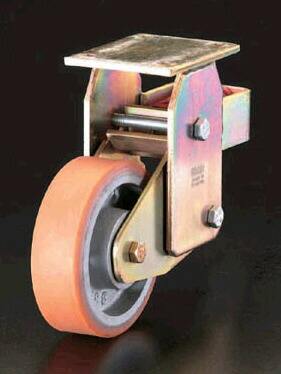 【メーカー在庫あり】 エスコ ESCO 250mm キャスター 固定金具・スプリング付 000012043599 JP店