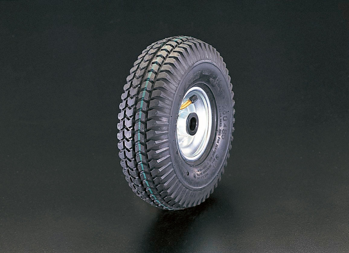 【メーカー在庫あり】 エスコ ESCO 260x 85mm 車輪 空気入・スティールリム・ベアリング 000012065780 JP店