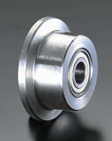 【メーカー在庫あり】 エスコ ESCO 100x 50mm 車輪 Bベアリング・スティール製・レール用 000012067332 JP店