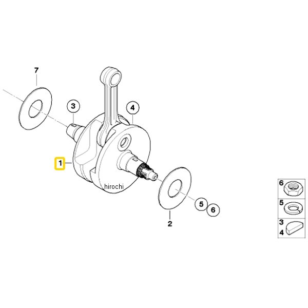 BMW純正 クランクシャフト(KW)/コンロッド 11218537751 JP店
