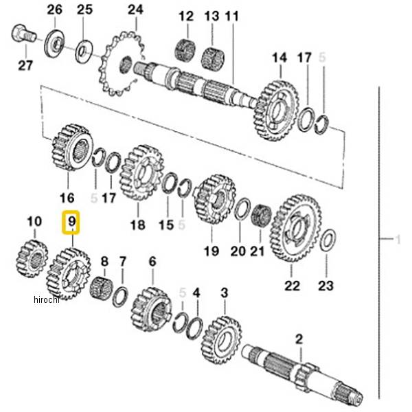 BMW純正 ギア ホィール 5 速 23007700148 JP店