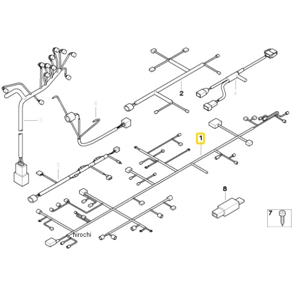 BMW純正 シャシー/ABS/WBA ハーネス 61117680407 JP店
