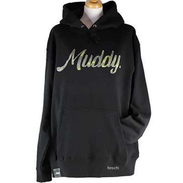 【メーカー在庫あり】 GOODS グッズ Muddy CAmoufLAge 10.0oz フーディー XLサイズ 黒 GA-00246 JP店