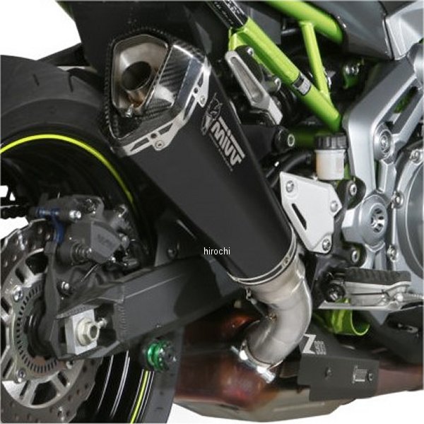 ミヴ Mivv スリップオンマフラー DELTA RACE BLACK スタンダードポジション 17年-19年 Z900 ステンブラック K.045.LDRB JP店
