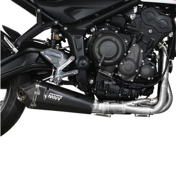 ミヴ Mivv フルエキゾースト DELTA RACE BLACK 触媒なし 21年-22年 TRIDENT660 ステンブラック T.022.LDRB JP店
