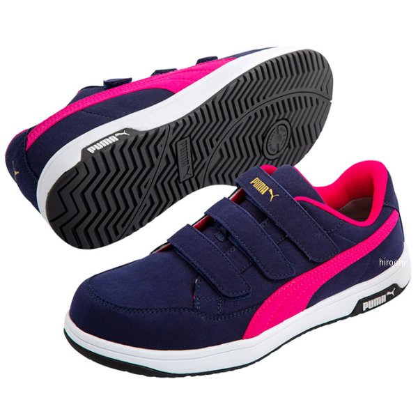 【メーカー在庫あり】 プーマ PUMA エアツイスト2.0ローフック＆ループ ローカット 安全靴 作業靴 ネイビー 26cm 64.206.0 JP店