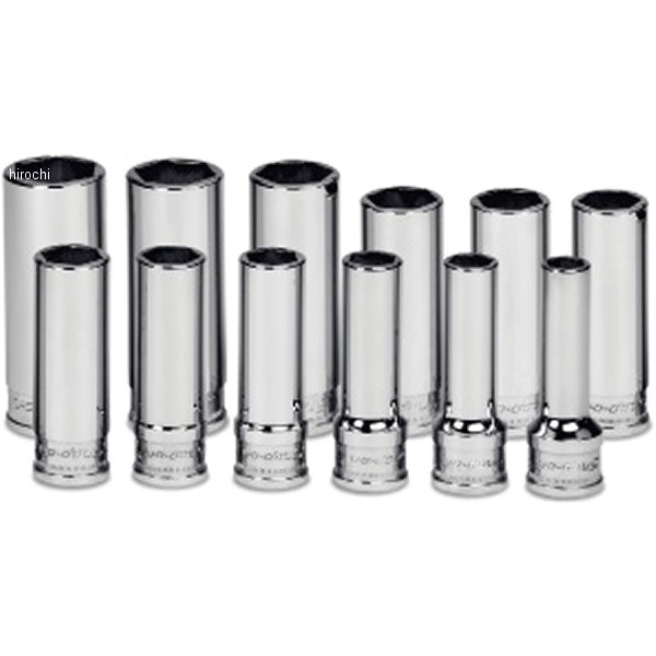 スナップオン Snap-on フランクドライブエクストラ 3/8インチ ディープ ソケットセット 6角 12個セット 212YSFSMY JP店