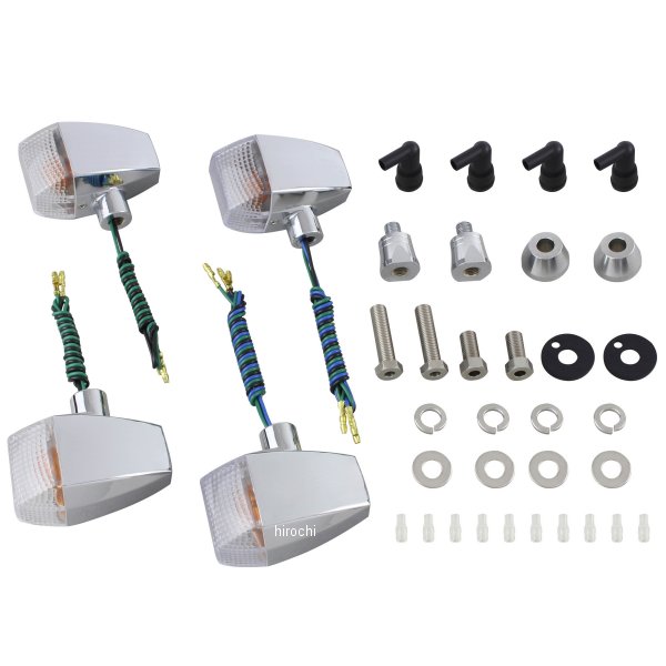 ポッシュ POSH ウインカーキット ZRタイプ スタンダード 00年-06年 XJR1300、95年- XJR400/R メッキ/クリア 060482 JP店｜株式会社ヒロチー商事 店