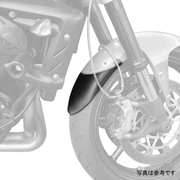 ピラミッドプラスチック Pyramid Plastics 延長フェンダー ショート 06年-11年 Street Triple 675 R 黒 056120 JP店