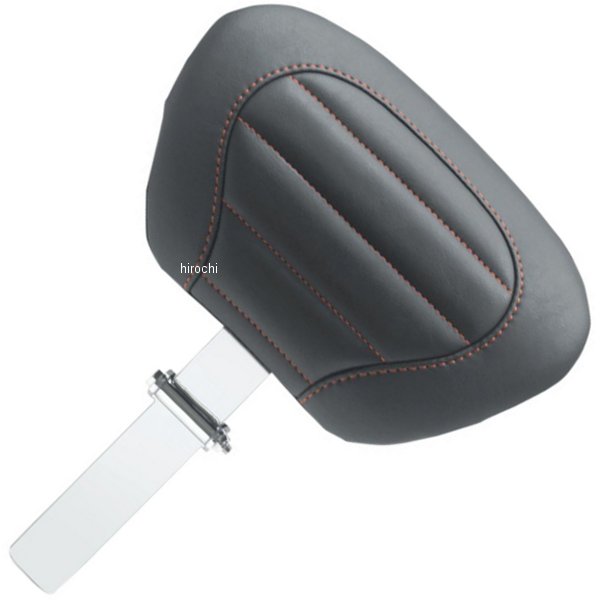 【USA在庫あり】 マスタング Mustang ドライバー バックレスト デラックス ツーリング 黒/赤ステッチ 0822-0492 JP店