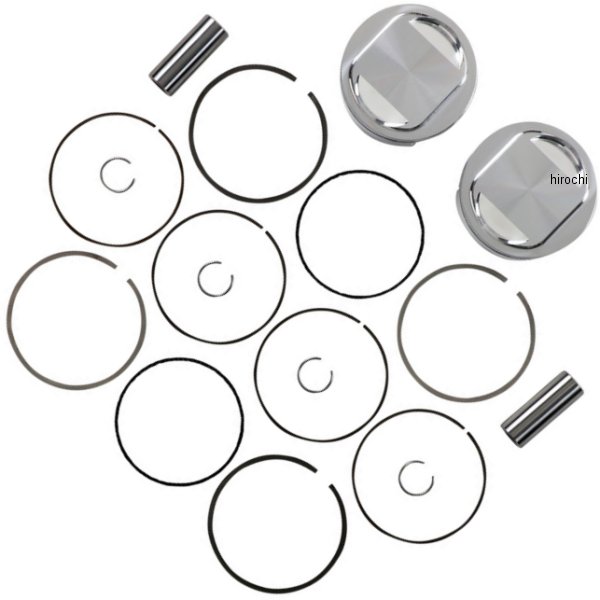 【USA在庫あり】 JEピストン ピストンキット 10.75:1 1752cc 07年以降 ハーレー ツインカム 0910-5928 JP店