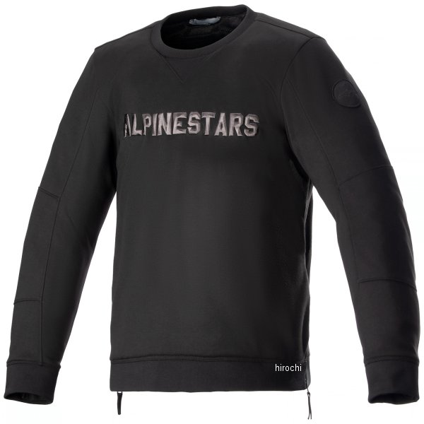 アルパインスターズ 春夏モデル ジャケット LEGIT CREW FLEECE リジット クルー フリース 黒/クールグレー Mサイズ 4201023 JP店
