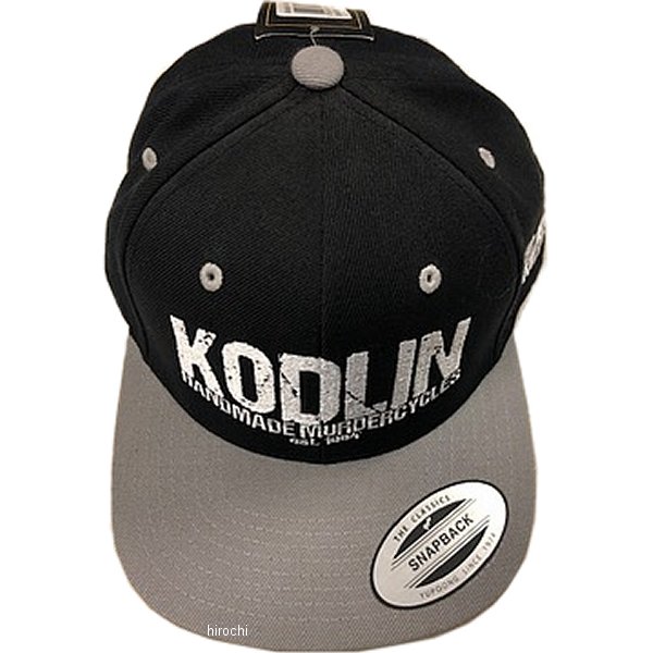 部品屋K&W FRED KODLIN キャップ 黒/グレー/グリーン FK-CA2 JP店