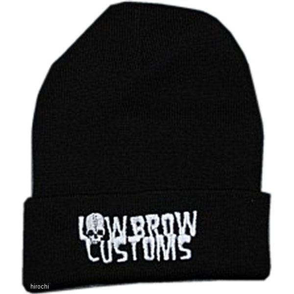 部品屋K&W LOWBROW CUSTOMS ローブロー ニットキャップ 黒 P65101 JP店