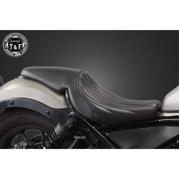 ガレージT＆F ガンファイターシート タイプ:バーチカル レブル250 黒/黒 RB250ST04BKBK JP店