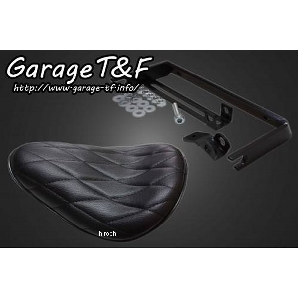 ガレージT＆F ソロシート&リジットマウントキット タイプ:ダイヤ SR400 黒 SR400ST12 JP店