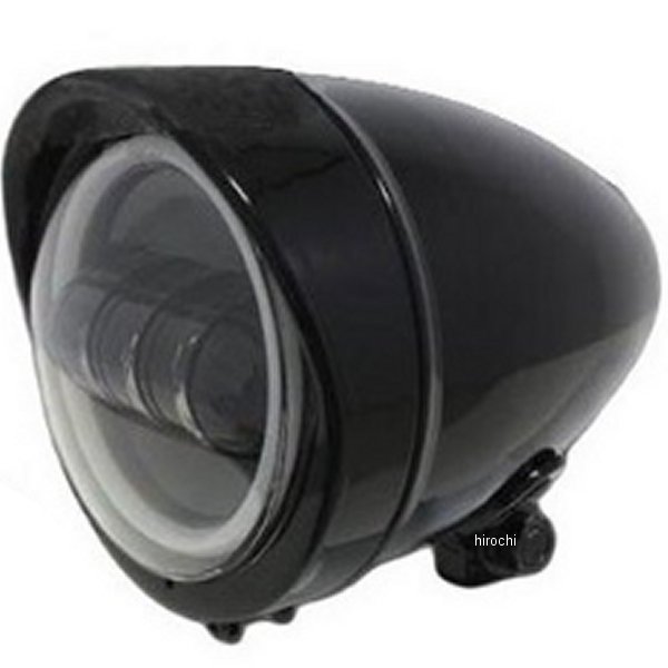 ガレージT＆F 4.5インチロケットライトプロジェクターLED(リング付) &ステーキット タイプA シャドウスラッシャー400 黒 SS400HL41 JP店