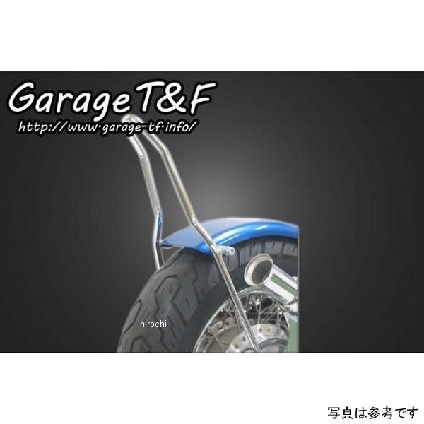 ガレージT＆F フラットフェンダー&シーシーバーSET ショート(約300mm) スティード400 黒 ST400FD08 JP店