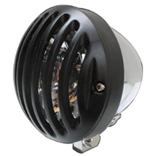 ガレージT＆F 4.5インチバードゲージヘッドライト&ライトステーキット タイプD スティード400 メッキ/黒 ST400HL54 JP店