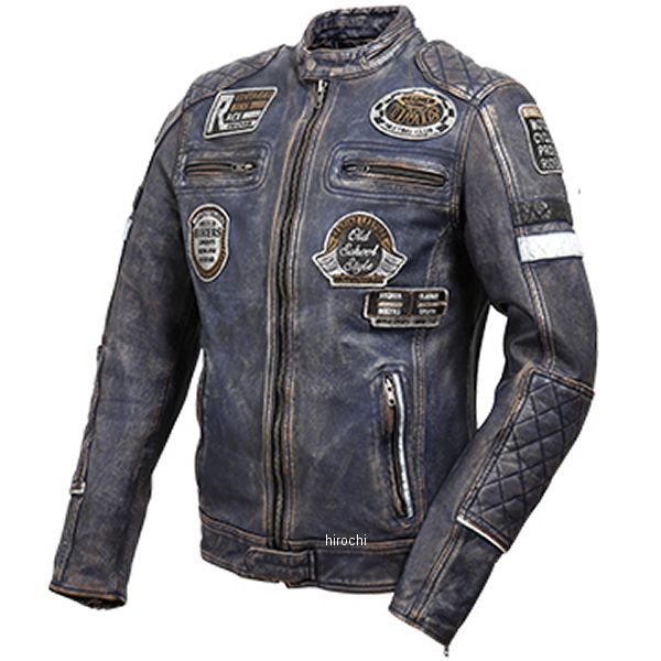 【メーカー在庫あり】 デグナー DEGNER ワックスシープレザージャケット ネイビー 2XLサイズ 19WJ-13 JP店