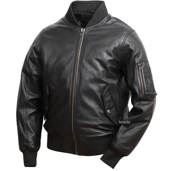 【メーカー在庫あり】 デグナー DEGNER シープレザーMA-1ジャケット 黒 Lサイズ 21WJ-1 JP店 38,500円