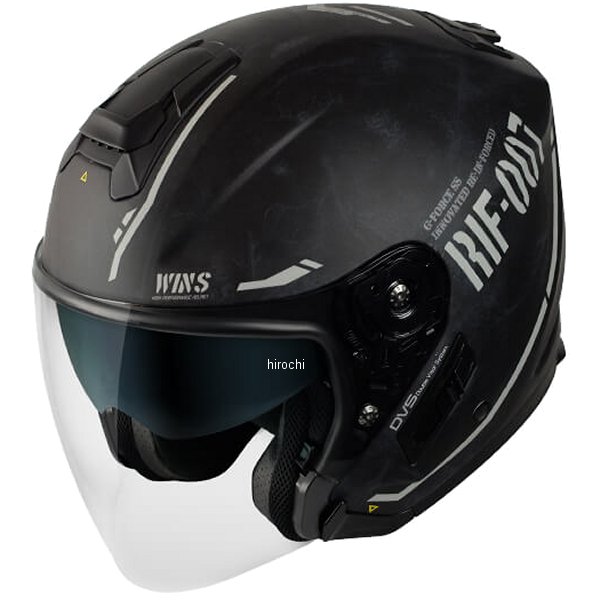 【メーカー在庫あり】 ウインズ WINS ジェットヘルメット G-FORCE SS JET STEALTH type C 黒/白 Lサイズ 4560385770395 JP店