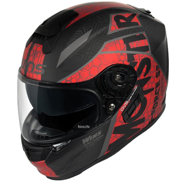 ウインズ WINS フルフェイスヘルメット G-FORCE SS MONSTER type C 黒/赤 Mサイズ 4560385760433 JP店｜株式会社ヒロチー商事 店