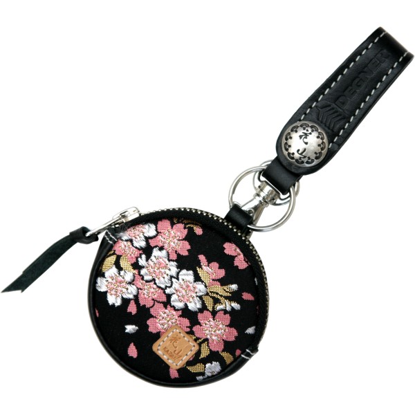【メーカー在庫あり】 デグナー DEGNER コインケース 黒 京桜 WV-8K JP店