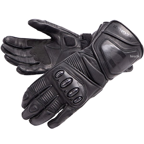 【メーカー在庫あり】 デグナー DEGNER レーシンググローブ 黒/黒 Mサイズ RG-11 JP店