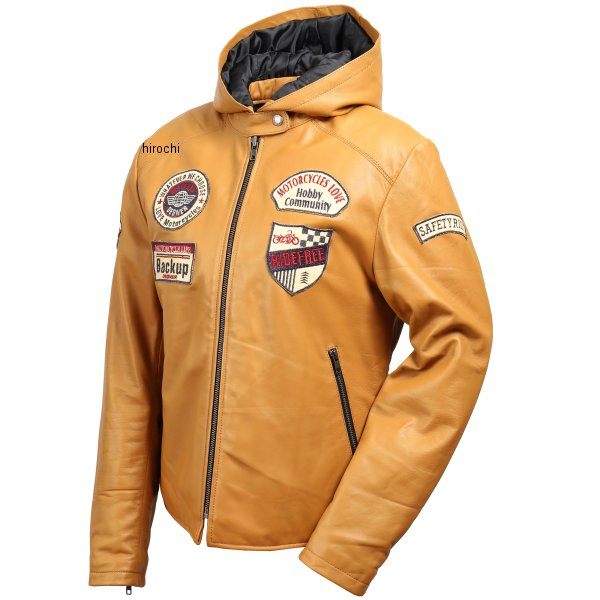 【メーカー在庫あり】 デグナー DEGNER レディースフード付レザージャケット キャメル Lサイズ FR19WJ-20 JP店