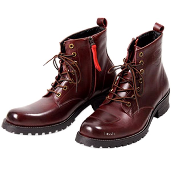 デグナー DEGNER シフトガード付レザーZIPブーツ ワイン 29cm HS-B6 JP店
