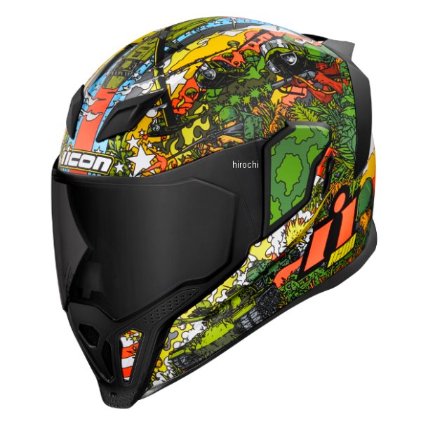 アイコン ICON フルフェイスヘルメット AIRFLITE GP23 緑 2XLサイズ 0101-15062 JP店