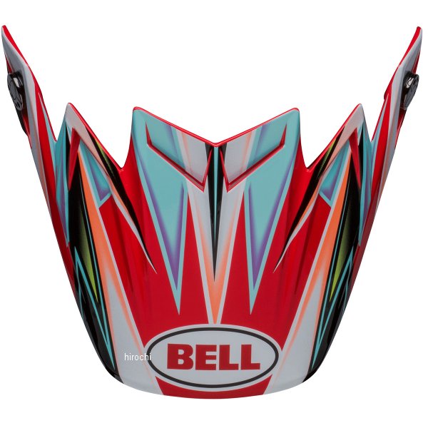 【メーカー在庫あり】 ベル BELL MT-9 バイザー FLEX/S タガー エッジ ホワイト/アクア 7151432 JP店