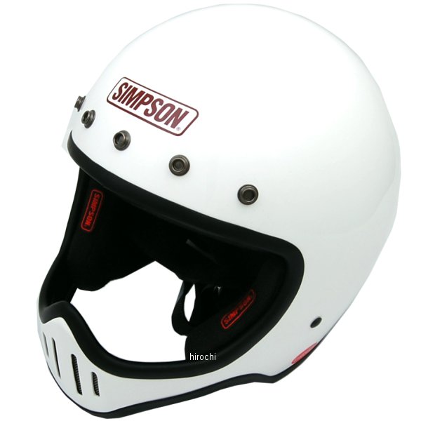3309105960 シンプソン SIMPSON フルフェイスヘルメット M50 白 59cm-60cm 4562363242924 JP店｜株式会社ヒロチー商事 店