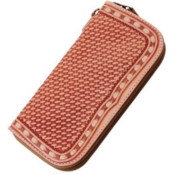 【メーカー在庫あり】 デグナー DEGNER カービングZIPウォレット タン W-87 JP店