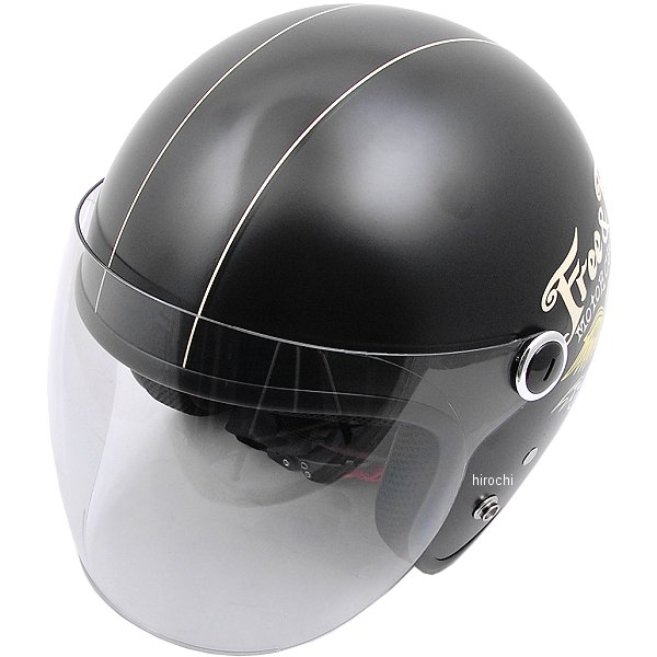 【メーカー在庫あり】 ナックルヘッド ジェットヘルメット Vivian Free&Easy マッドブラック 56-57cm 99593 JP店