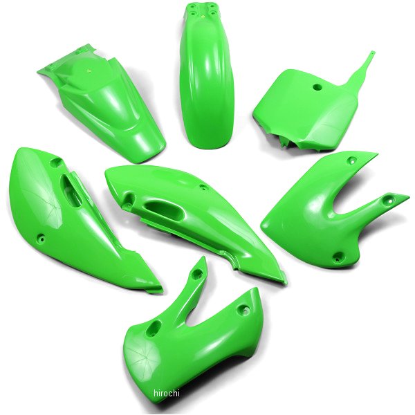 【USA在庫あり】 UFO PLAST ユーフォープラスト ボディキット 01年-09年 KLX110 グリーン 1403-1023 JP店